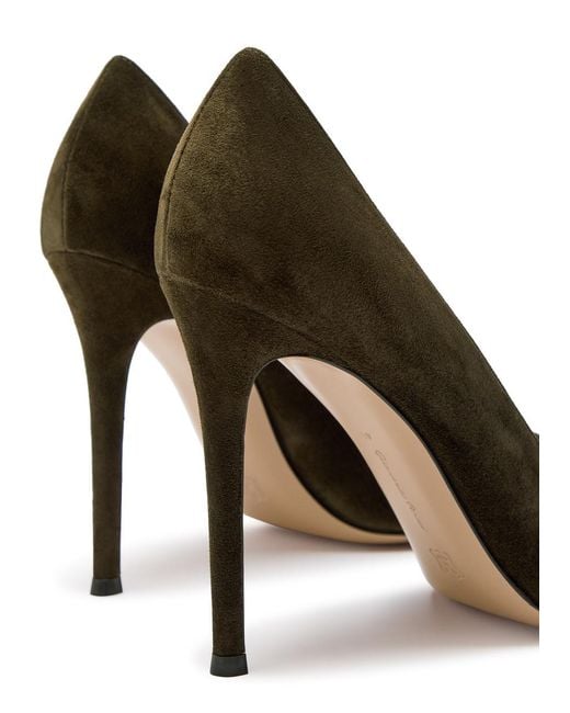 Gianvito Rossi Brown Gianvito 105 Suede Pumps