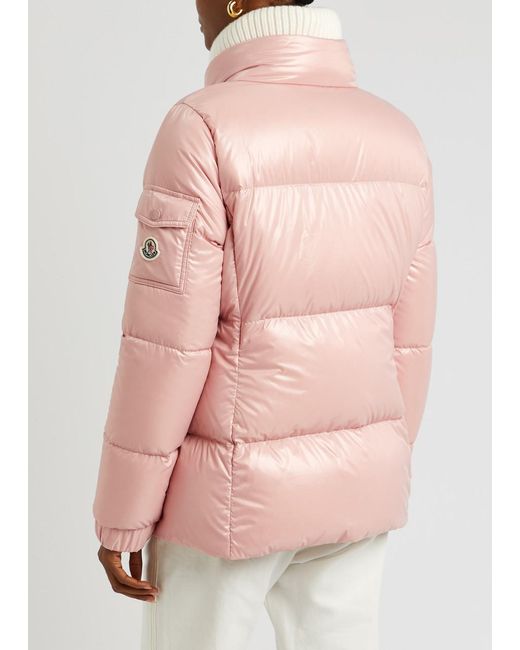 Moncler Pink Vistule Quilted Shell Jacket