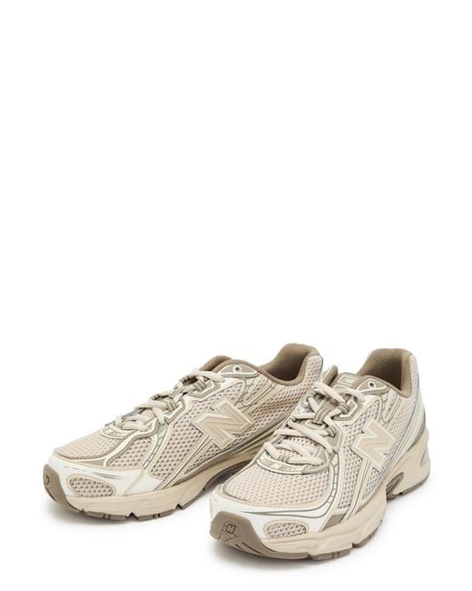 New Balance White 740 Panelled Mesh Sneakers