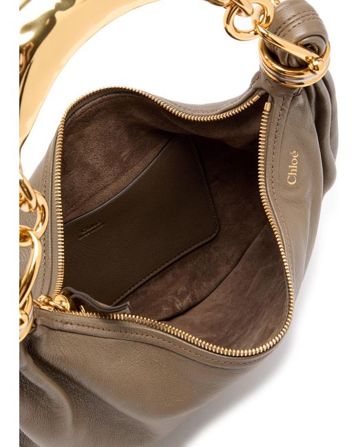 Chloé Gray Bracelet Leather Top Handle Bag
