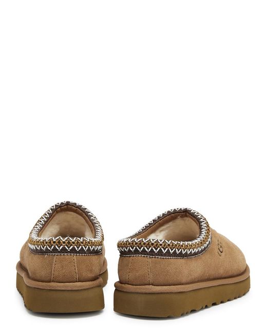 Ugg Brown Tasman Suede Flatform Slippers