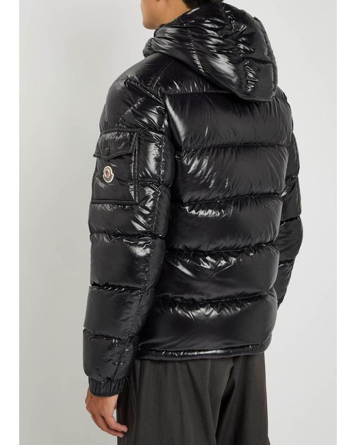 Moncler Black Maya Padded Shell Jacket for men