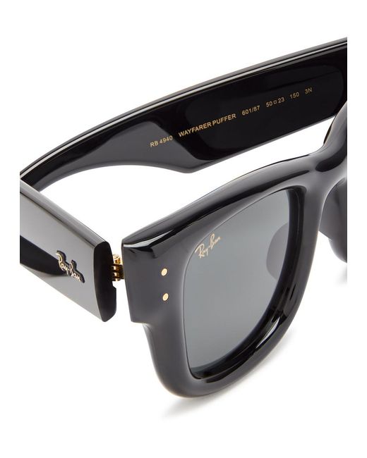 Ray-Ban Black X A$Ap Rocky Puffer Wayfarer Sunglasses for men