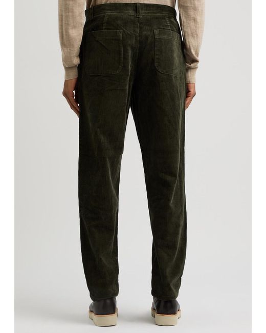 Les Deux Green Kody Straight-Leg Corduroy Trousers for men
