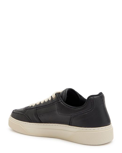 Represent Black Initial Leather Sneakers for men