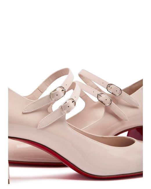Christian Louboutin Pink Miss Jane 55 Patent Leather Pumps