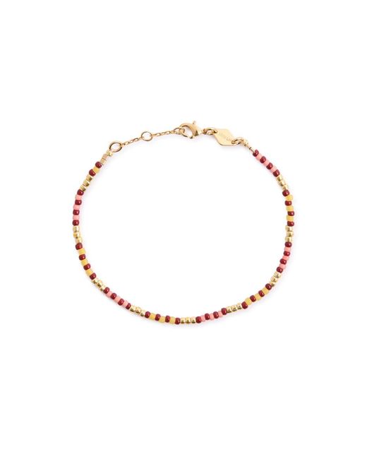 Anni Lu White Bundoran 18Kt-Plated Beaded Bracelet