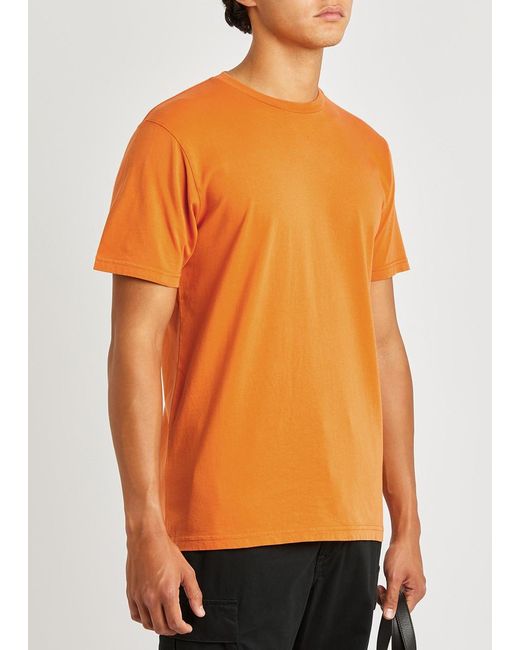 COLORFUL STANDARD Orange Cotton T-Shirt for men