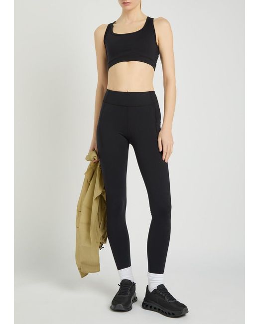 Literary Sport Black O'Hara Stretch-Jersey Bra Top