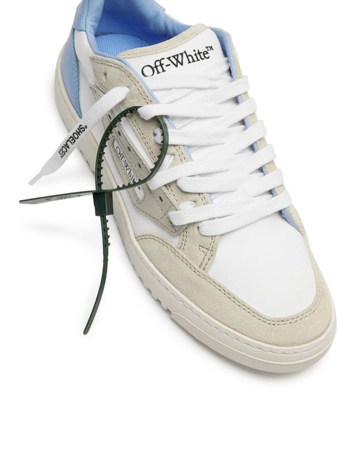 Off-White c/o Virgil Abloh White 5.0 Off Court Panelled Canvas Sneakers