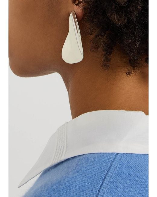 Agmes White Max Drop Earrings