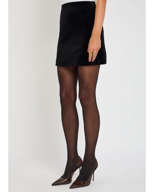 Blazé Milano Black Jealousy Coci Velvet Mini Skirt
