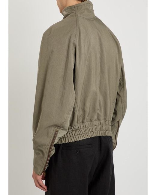 Vivienne Westwood Green Harrington Woven Jacket for men