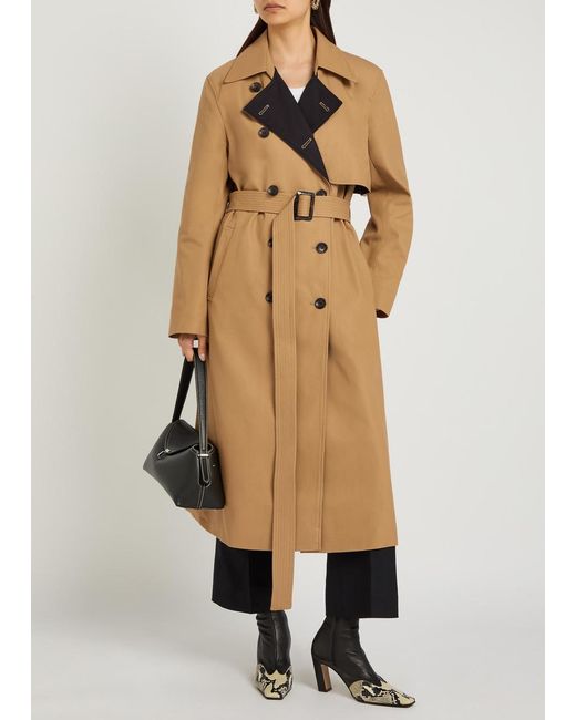 Maria McManus Natural Double-Breasted Cotton Trench Coat