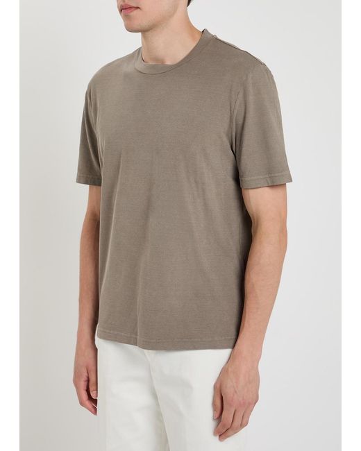 Tod's Gray Cotton T-Shirt for men