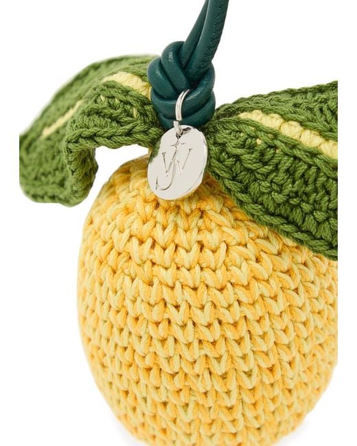 J.W. Anderson Metallic Lemon Crochet Cotton-Knit Charm