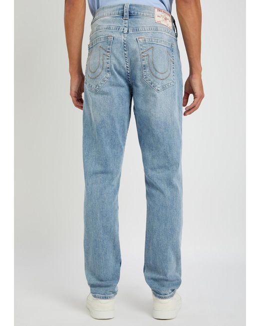 True Religion Blue Rocco Slim-Leg Jeans for men