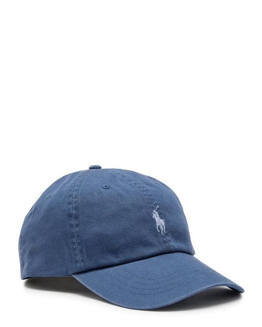 Polo Ralph Lauren Blue Logo-Embroidered Cotton Cap for men