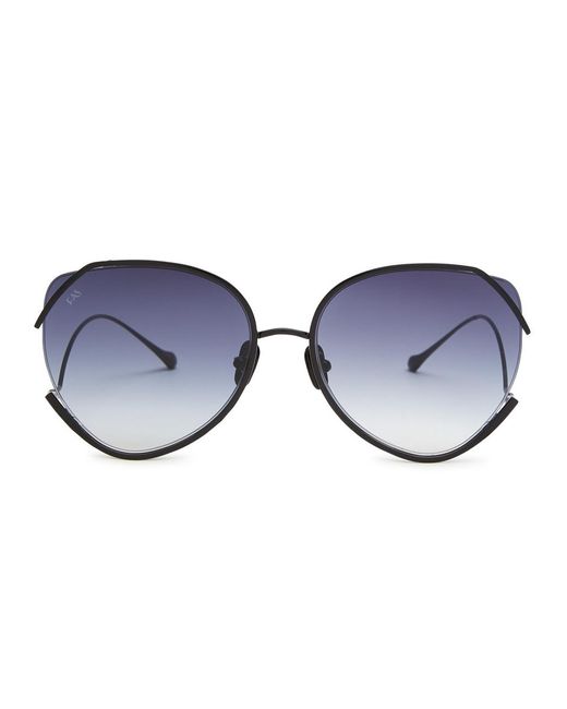 For Art's Sake Blue Wonderland Butterfly-frame Sunglasses