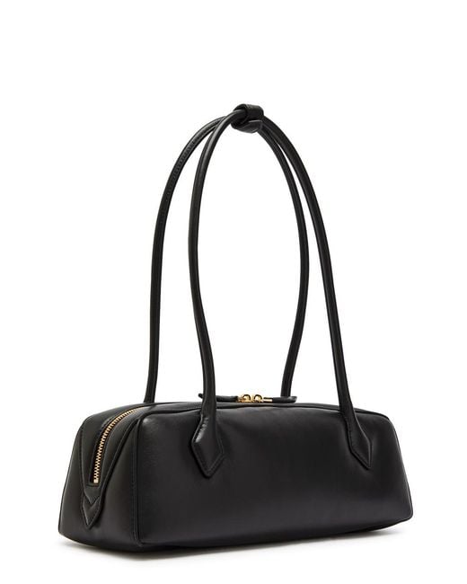 Alaïa Black Le Teckel Medium Grained Leather Shoulder Bag