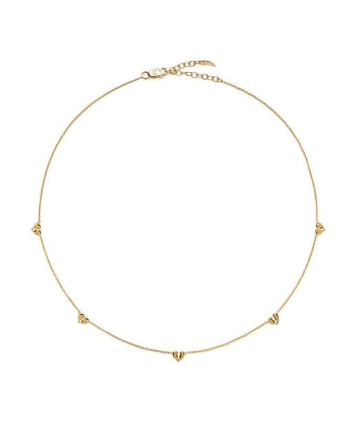 Missoma White Molten Heart 18K Vermeil Choker Necklace