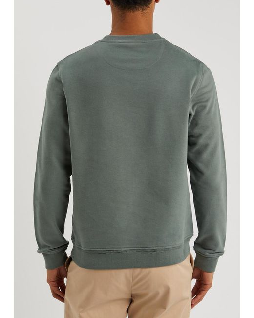 Belstaff Gray Logo Cotton Sweatshirt for men