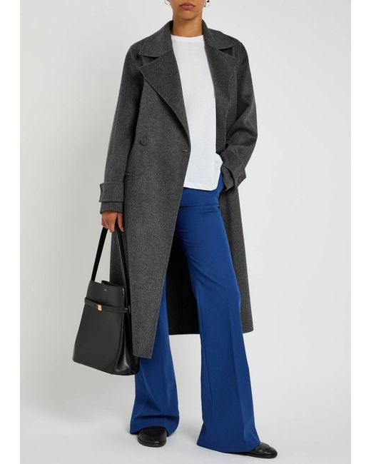 Joseph Gray Arline Wool And Cashmere-Blend Trench Coat