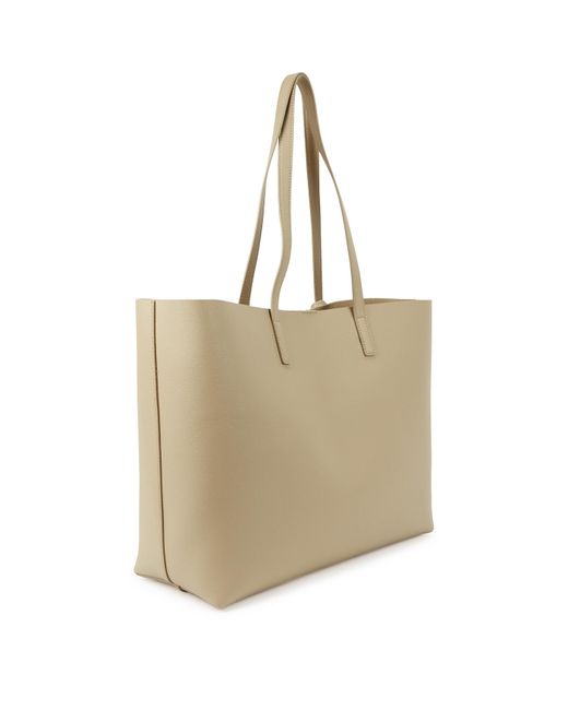 Saint Laurent Natural East West Almond Grained Leather Tote, Tote Bag
