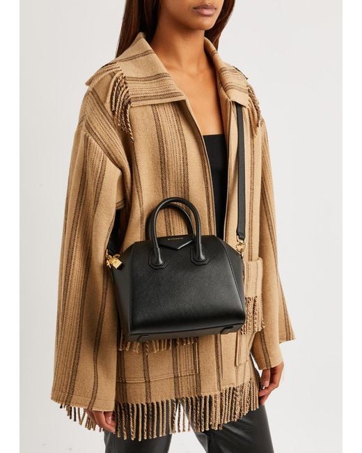 Givenchy Black Antigona Mini Leather Top Handle Bag