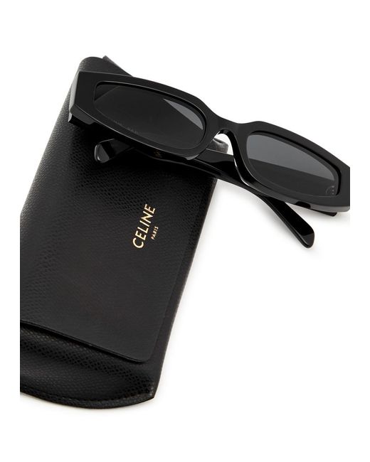 Céline Black Rectangle-frame Sunglasses