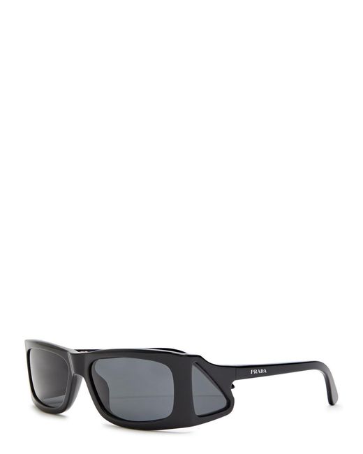Prada Multicolor Runway Rectangle-Frame Sunglasses