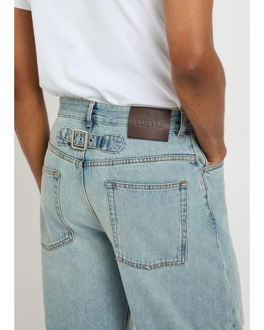 Loewe Blue Straight-Leg Jeans for men