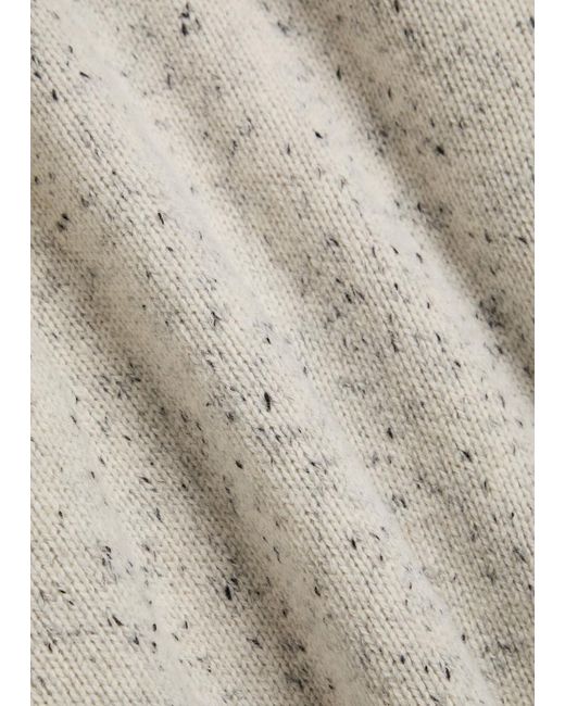 Les Deux White Gary Fleck Wool-Blend Jumper for men