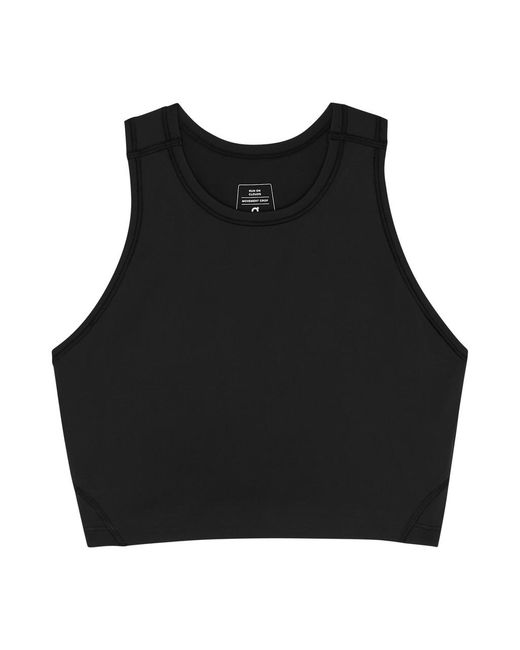 On Shoes Black Movement Stretch-Jersey Bra Top