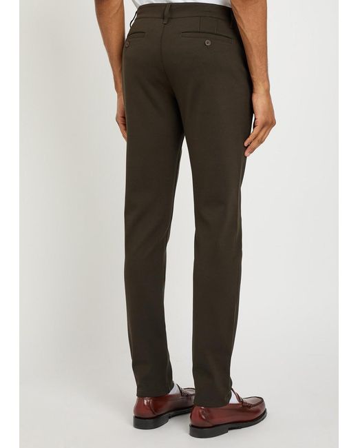 PAIGE Gray Stafford Slim-Leg Jersey Trousers for men