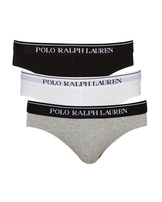 Polo Ralph Lauren Black Stretch-Cotton Briefs for men