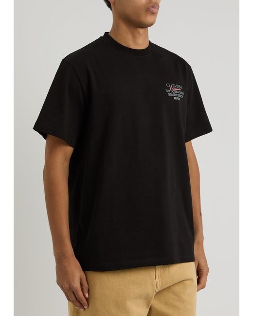 Club 1984 Black Vice City Printed Cotton T-Shirt for men