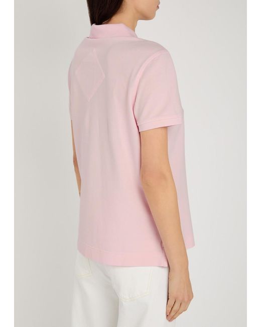 Canada Goose Pink Almira Logo-Appliqued Piqué Cotton Polo Shirt