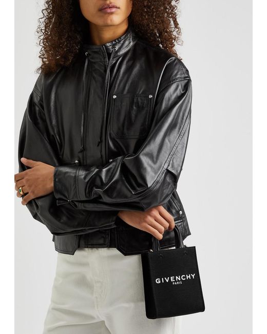 Givenchy Black G Tote Mini Canvas Cross-body Bag