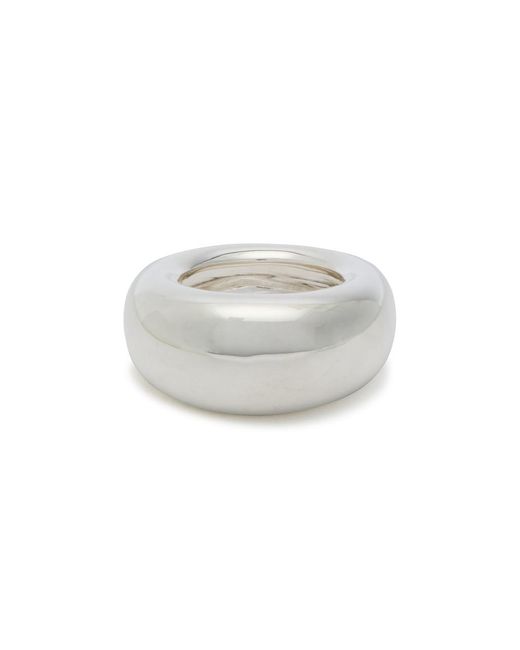 Nina Gordon White Puff Sterling Ring