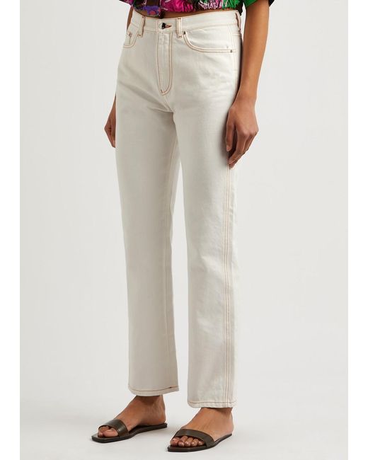 Moncler White Slim-leg Jeans