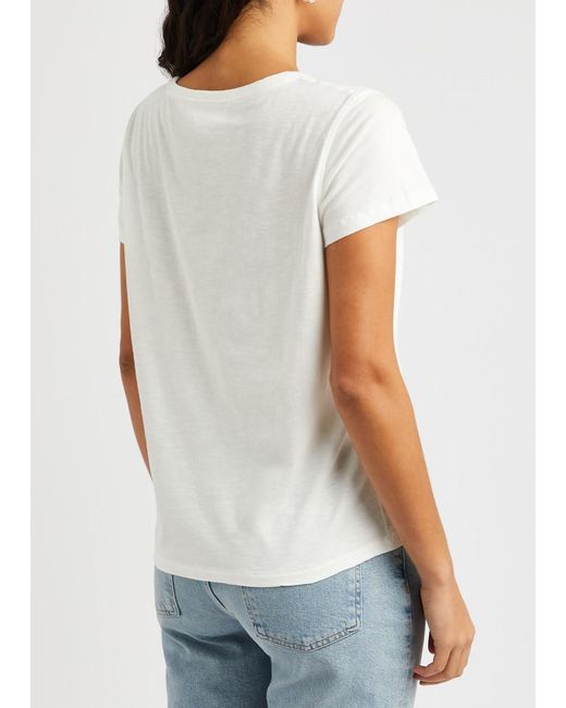 YMC White Day Slubbed Cotton T-shirt