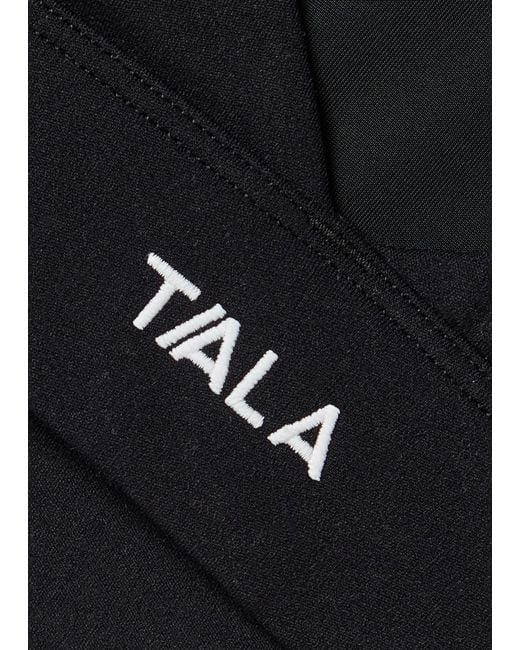 Tala Black Dayflex V-Neck Stretch-Jersey Sports Bra