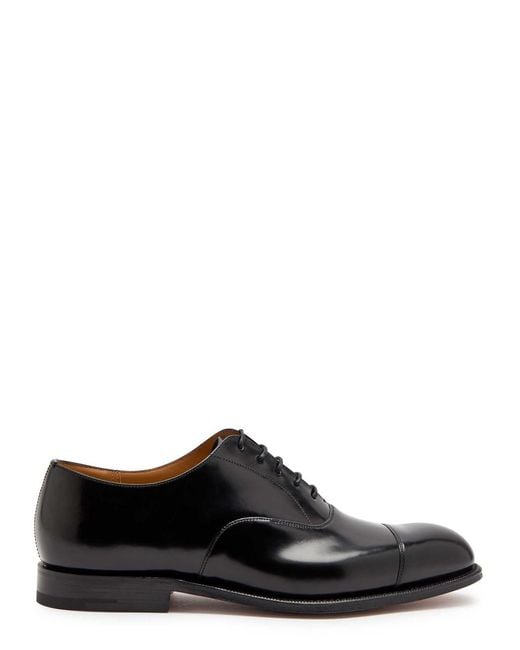 Church's Black Consul Glossed Leather Derby Shoes for men