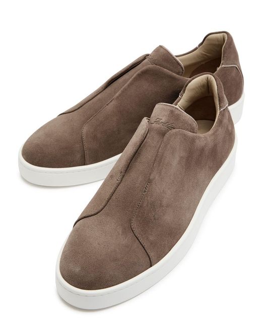 Aurélien Brown Aur3 Suede Sneakers for men