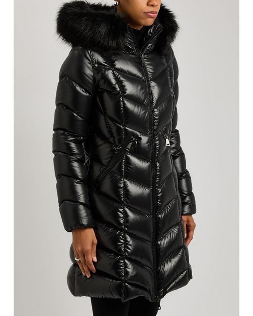 Moncler Black Fulmarus Hooded Quilted Jacket