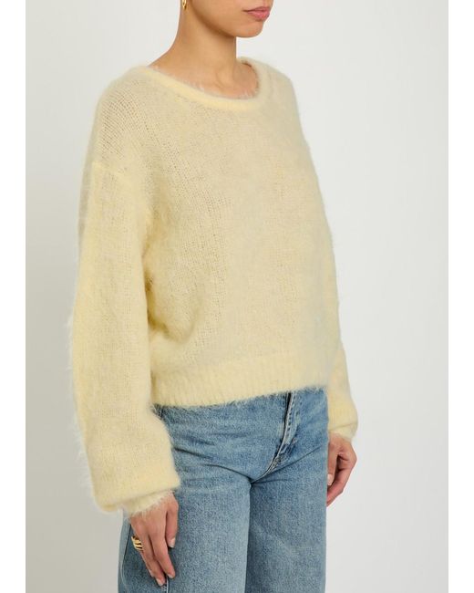 American Vintage Natural Niby Brushed Alpaca-Blend Jumper