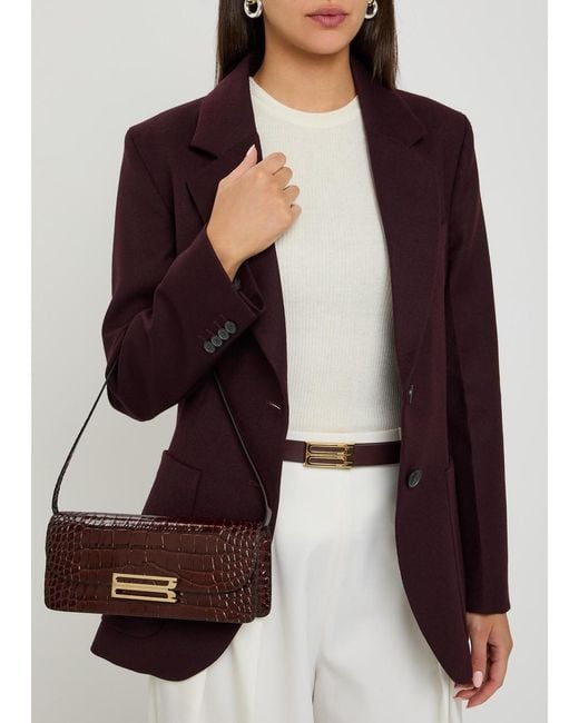 Victoria Beckham White Dorian Leather Belt