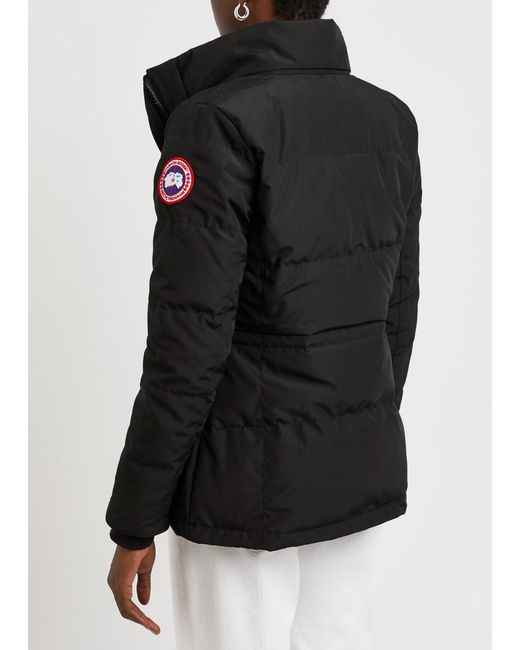 Canada Goose Black Chelsea Quilted Shell Parka