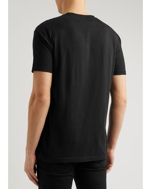 Vivienne Westwood Black Logo-embroidered Cotton T-shirt for men